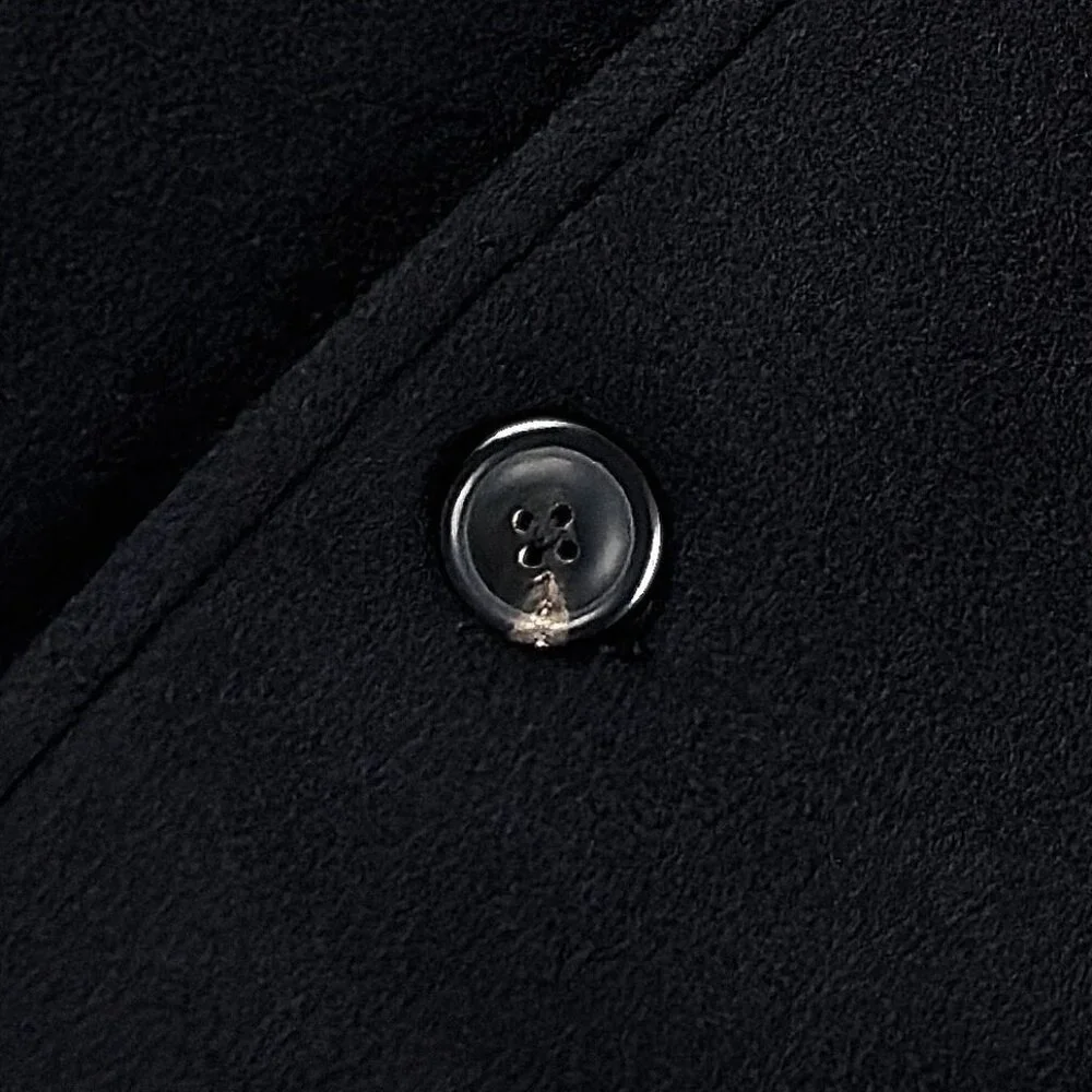 Todd Snyder Italian Wool Cashmere Cafe Jacket Men's XL Black Quiet Luxury $698 - Picture 9 of 14